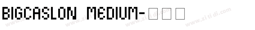 bigcaslon medium字体转换